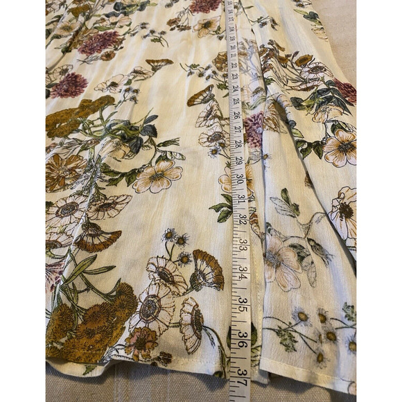 Davi & Dani Midi Skirt Womens Medium Sexy High Slit Flowing Cottage Core Skirt - Picture 16 of 16